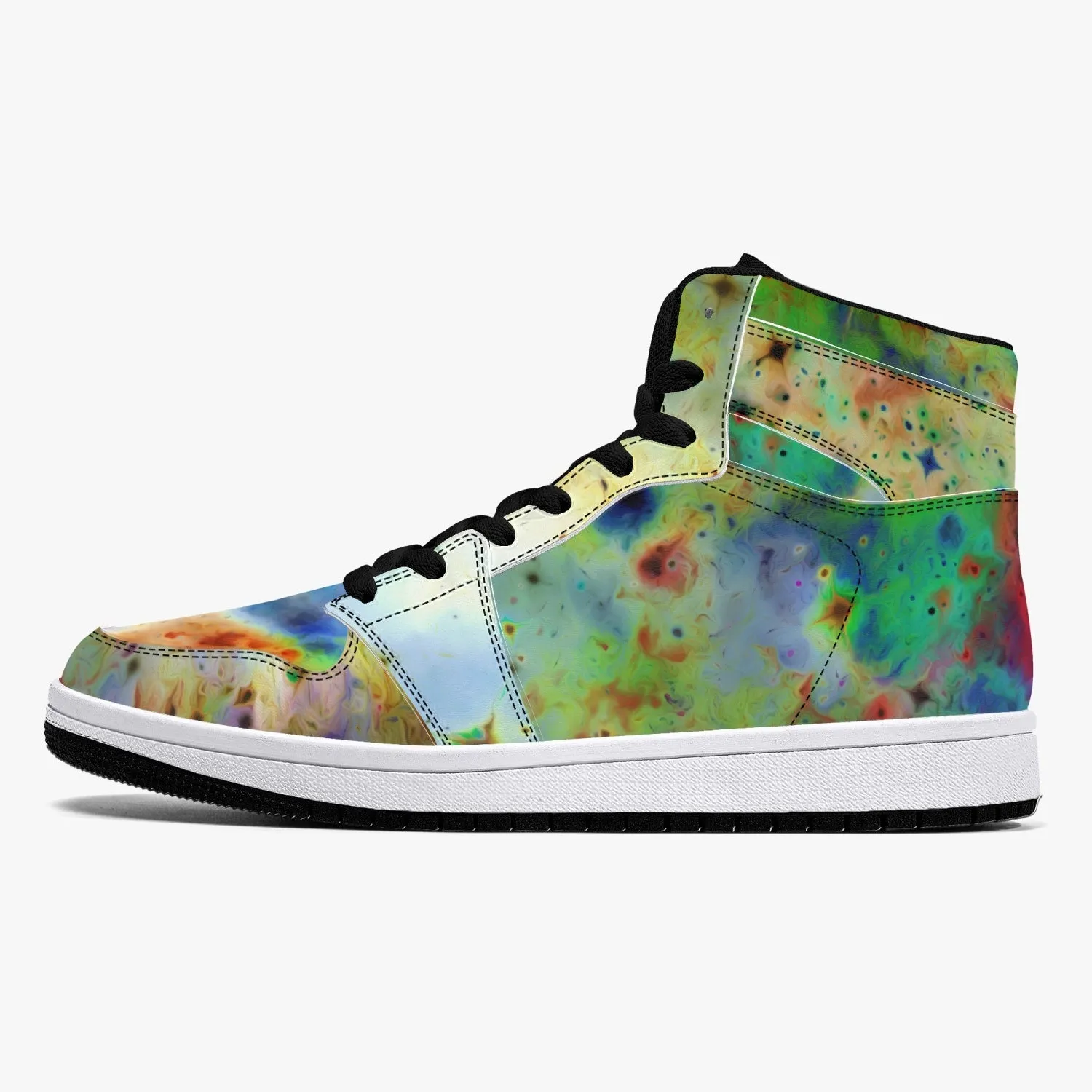 Acolyte Ethos Psychedelic Split-Style High-Top Sneakers