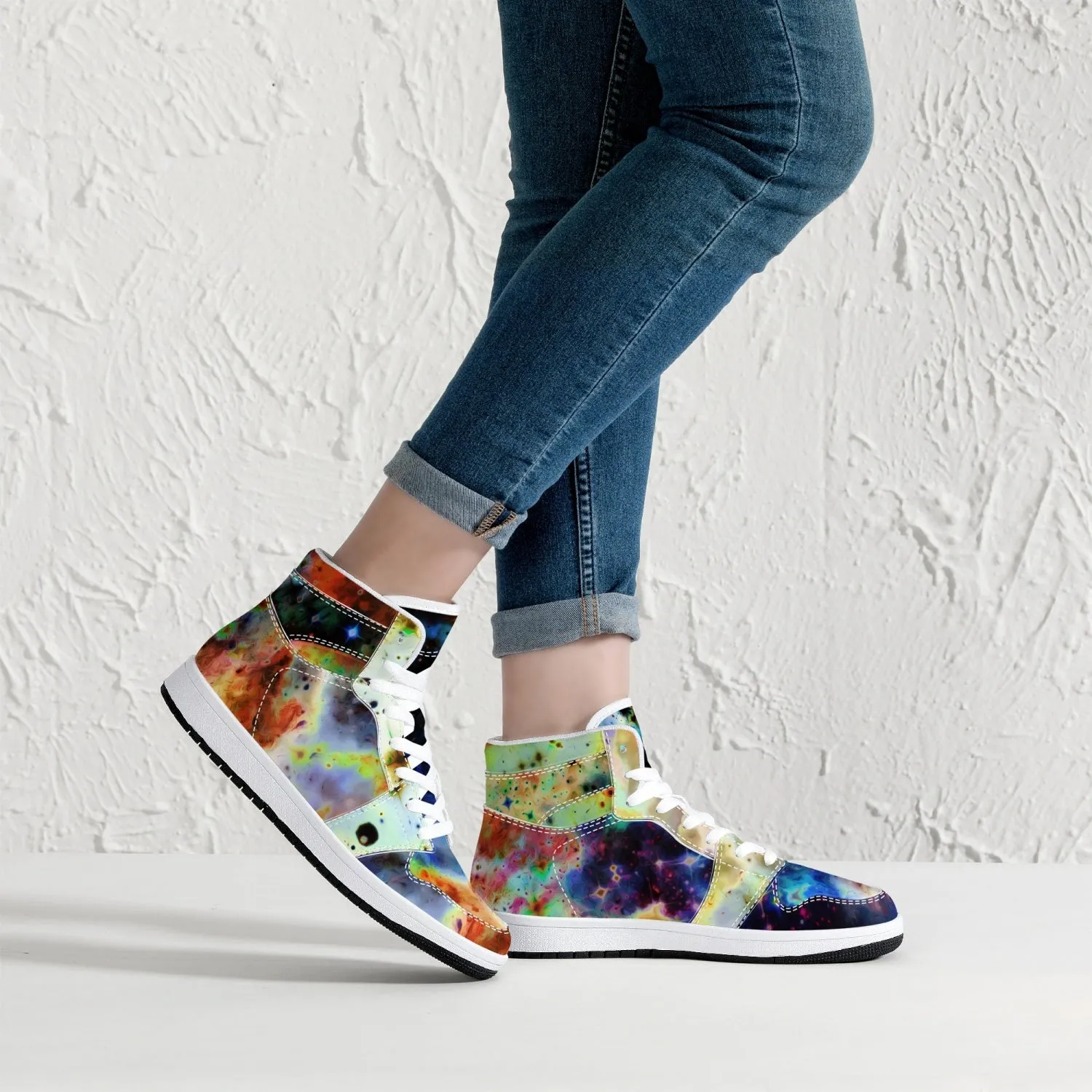 Acolyte Ethos Psychedelic Split-Style High-Top Sneakers