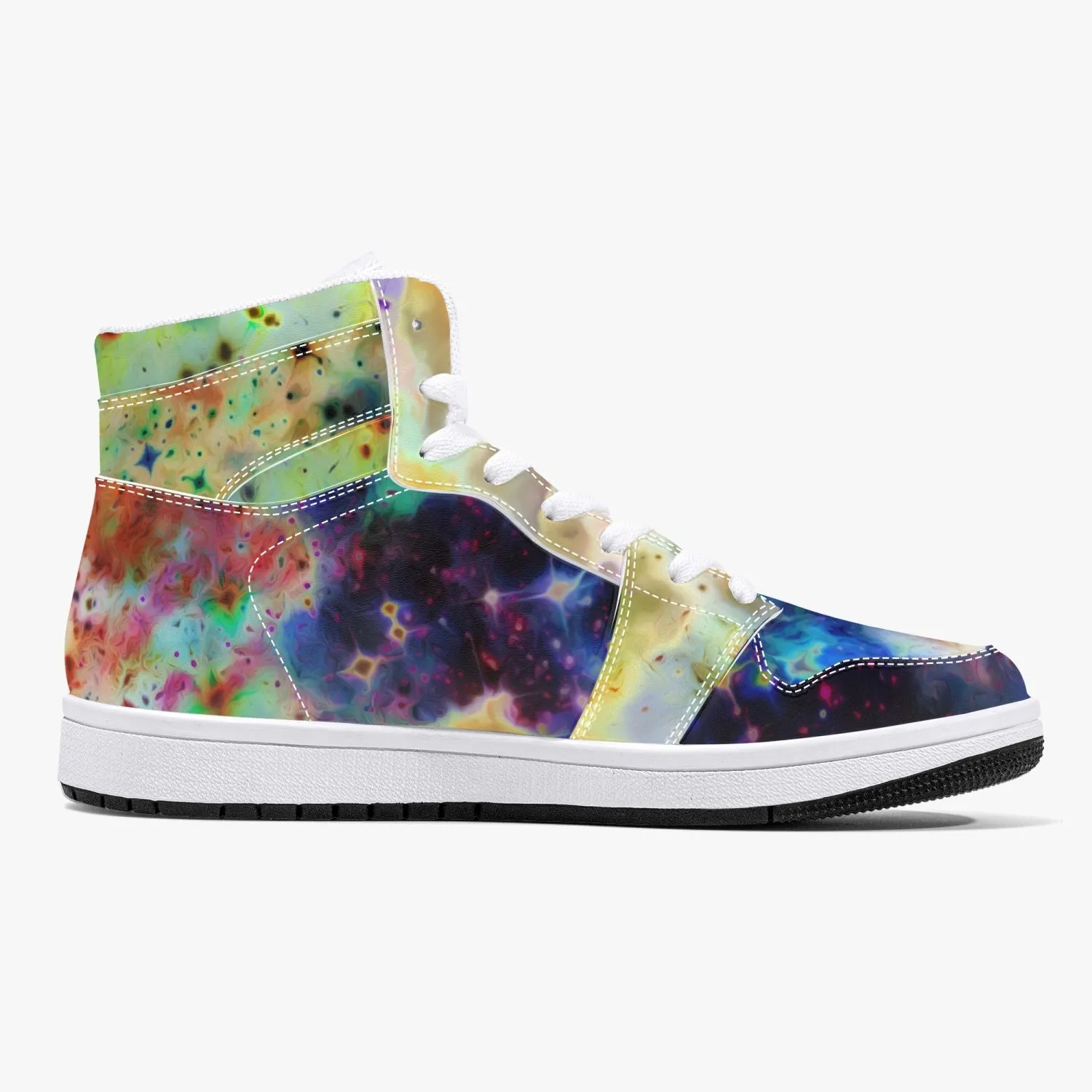 Acolyte Ethos Psychedelic Split-Style High-Top Sneakers