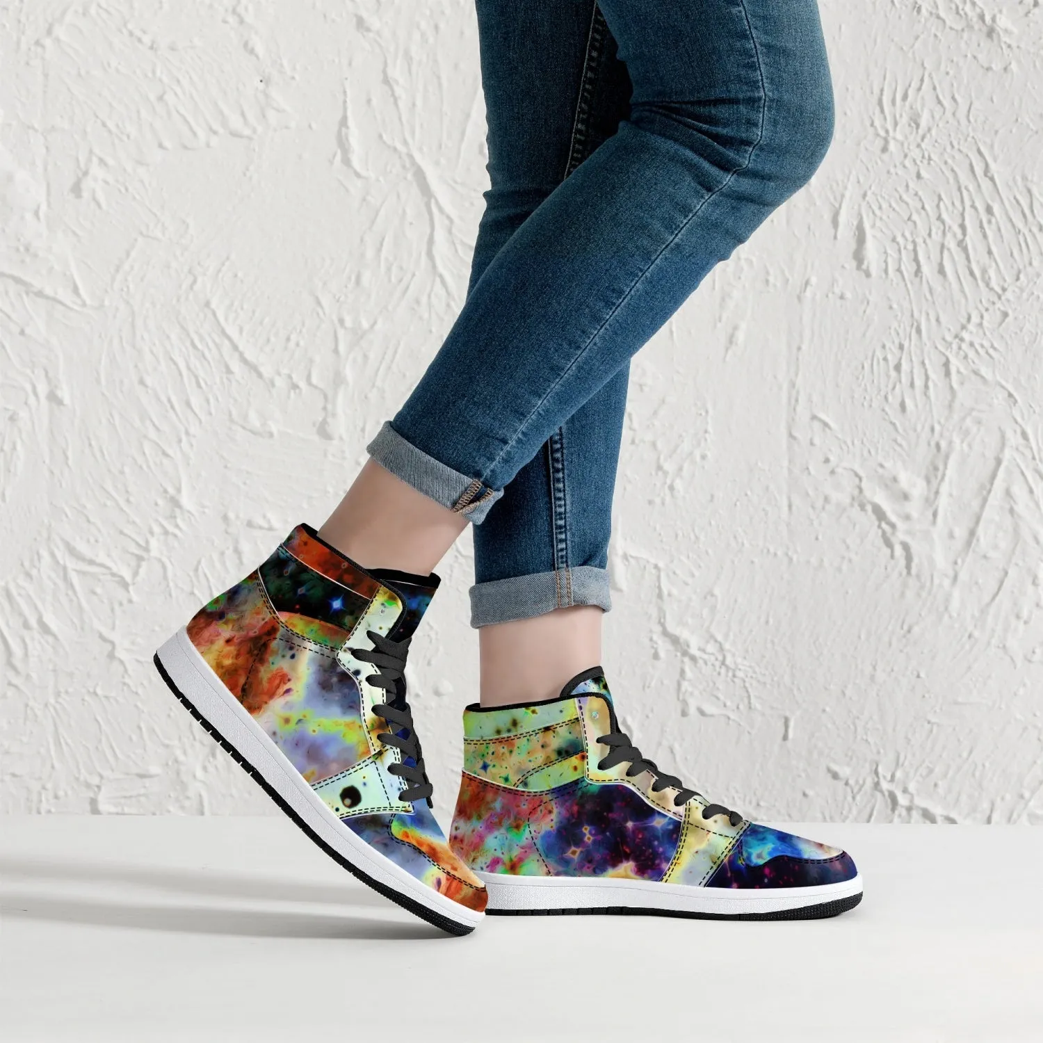 Acolyte Ethos Psychedelic Split-Style High-Top Sneakers