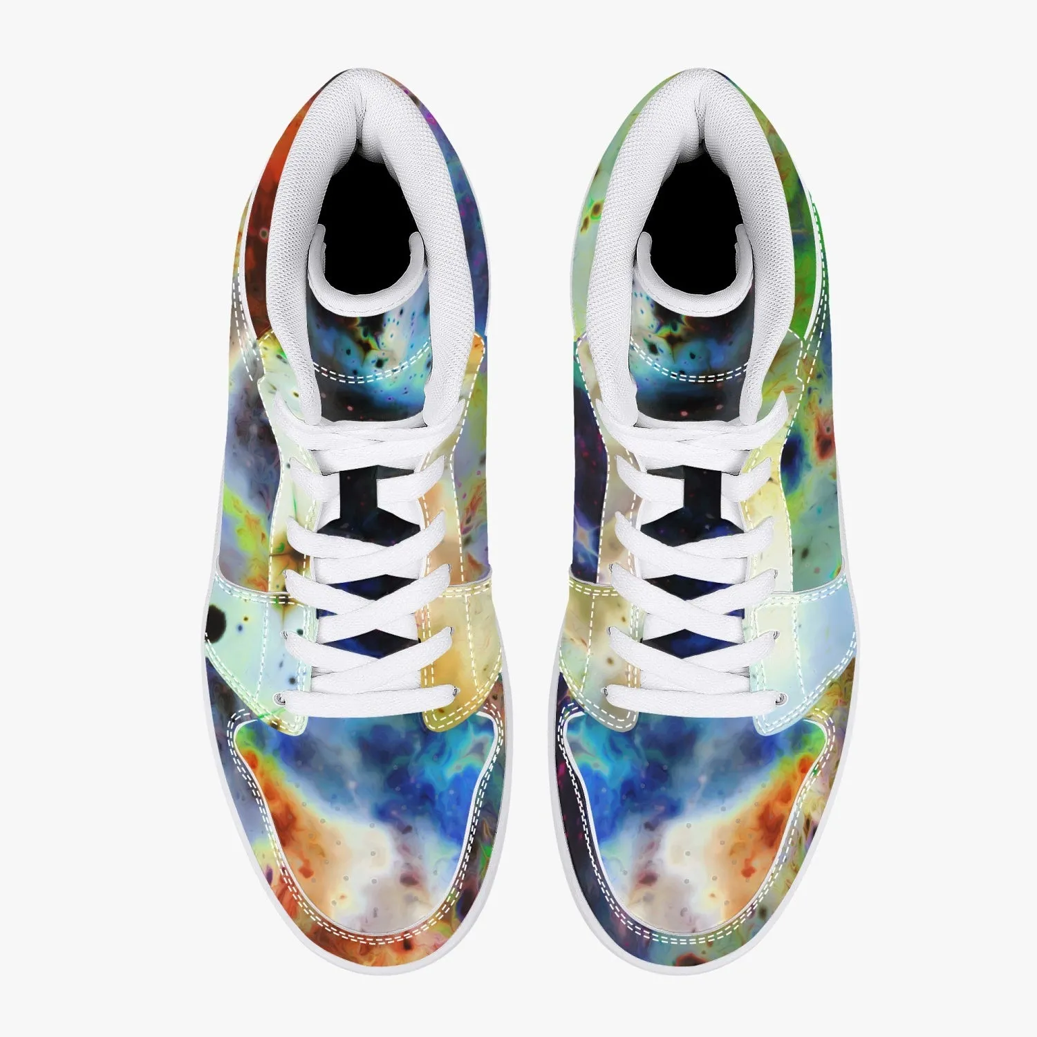 Acolyte Ethos Psychedelic Split-Style High-Top Sneakers