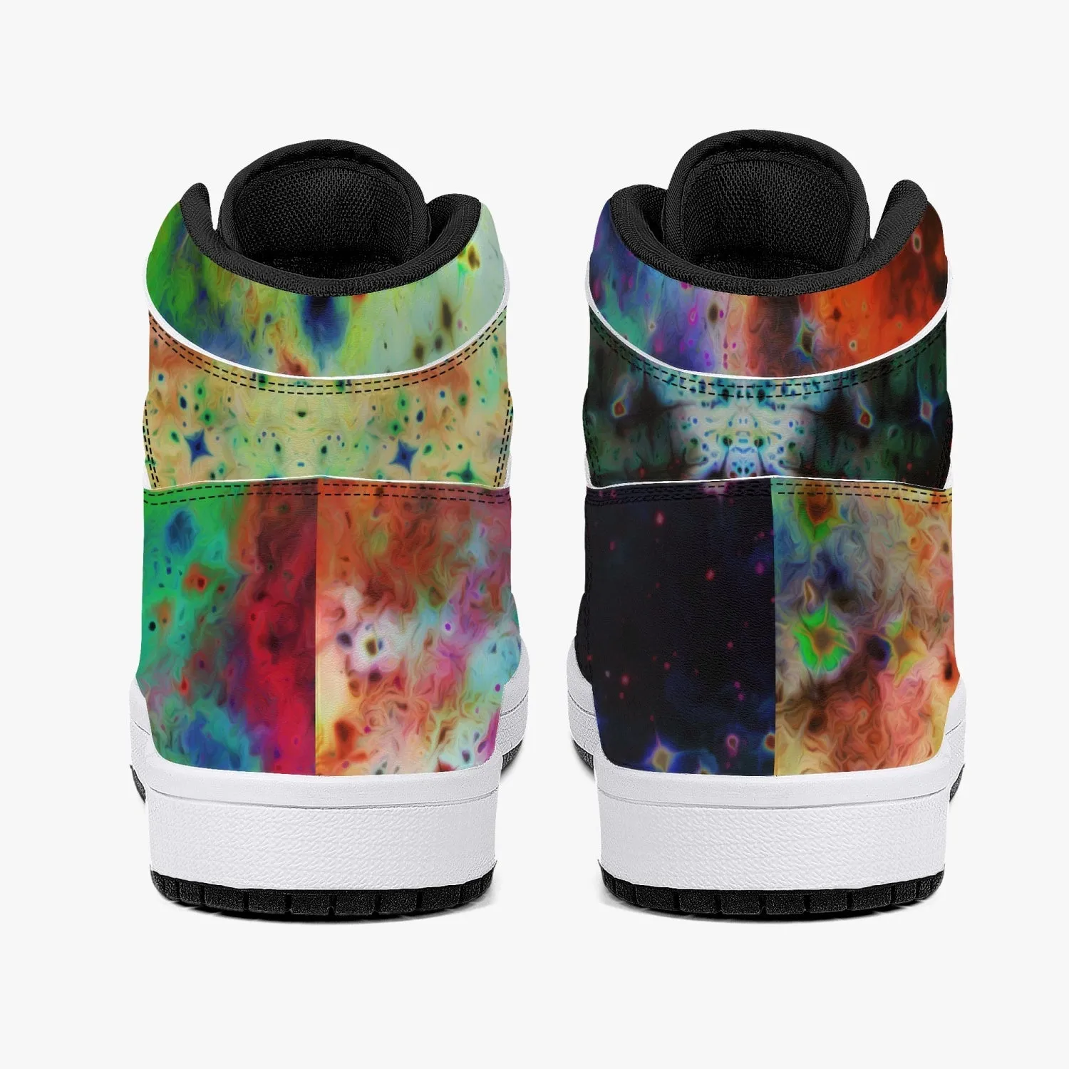 Acolyte Ethos Psychedelic Split-Style High-Top Sneakers