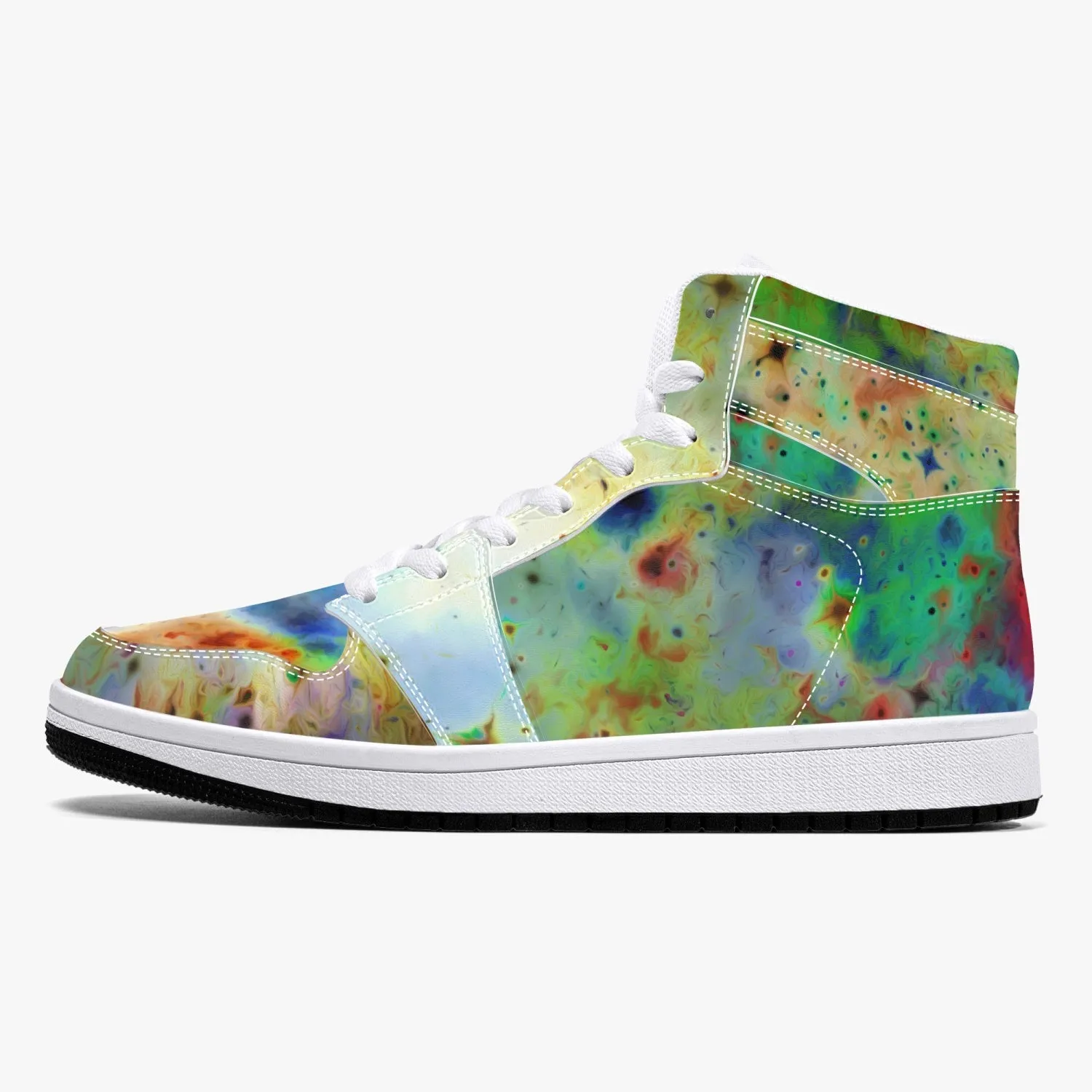 Acolyte Ethos Psychedelic Split-Style High-Top Sneakers