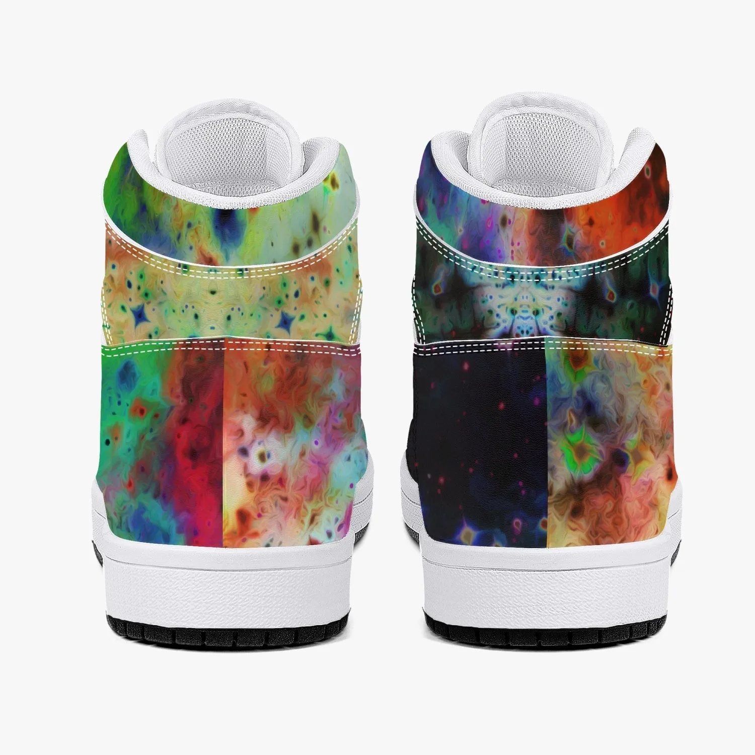 Acolyte Ethos Psychedelic Split-Style High-Top Sneakers