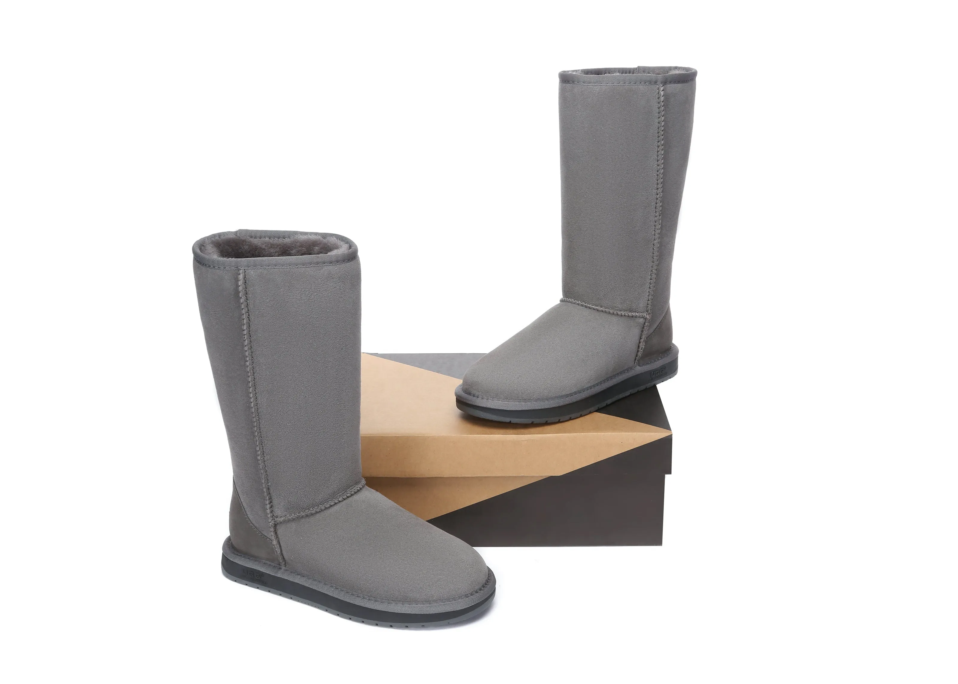 AUSTRALIAN SHEPHERD® UGG Boots Double Face Sheepskin Wool Tall Classic