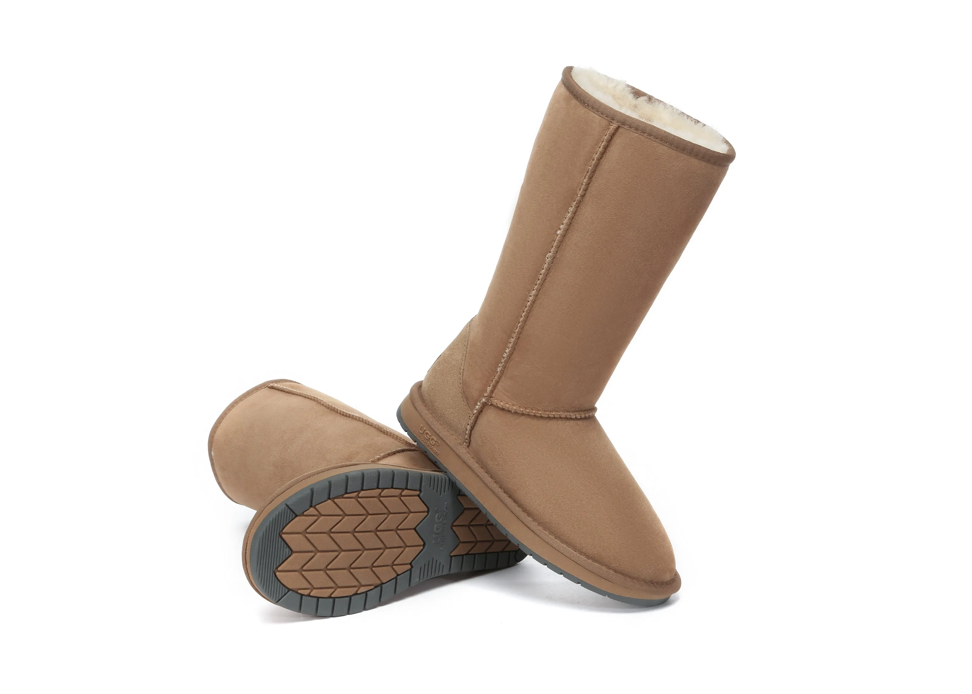 AUSTRALIAN SHEPHERD® UGG Boots Double Face Sheepskin Wool Tall Classic