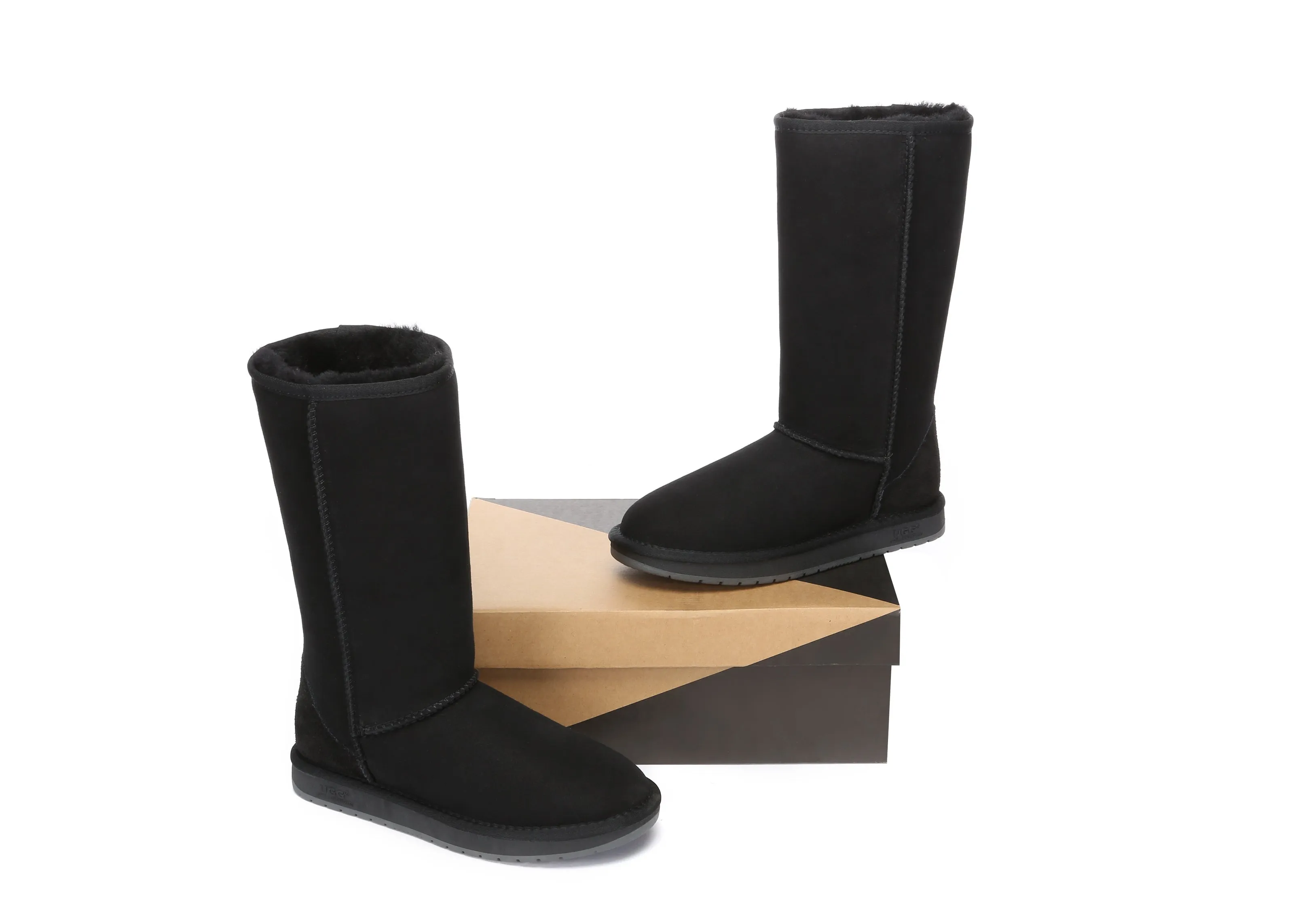 AUSTRALIAN SHEPHERD® UGG Boots Double Face Sheepskin Wool Tall Classic