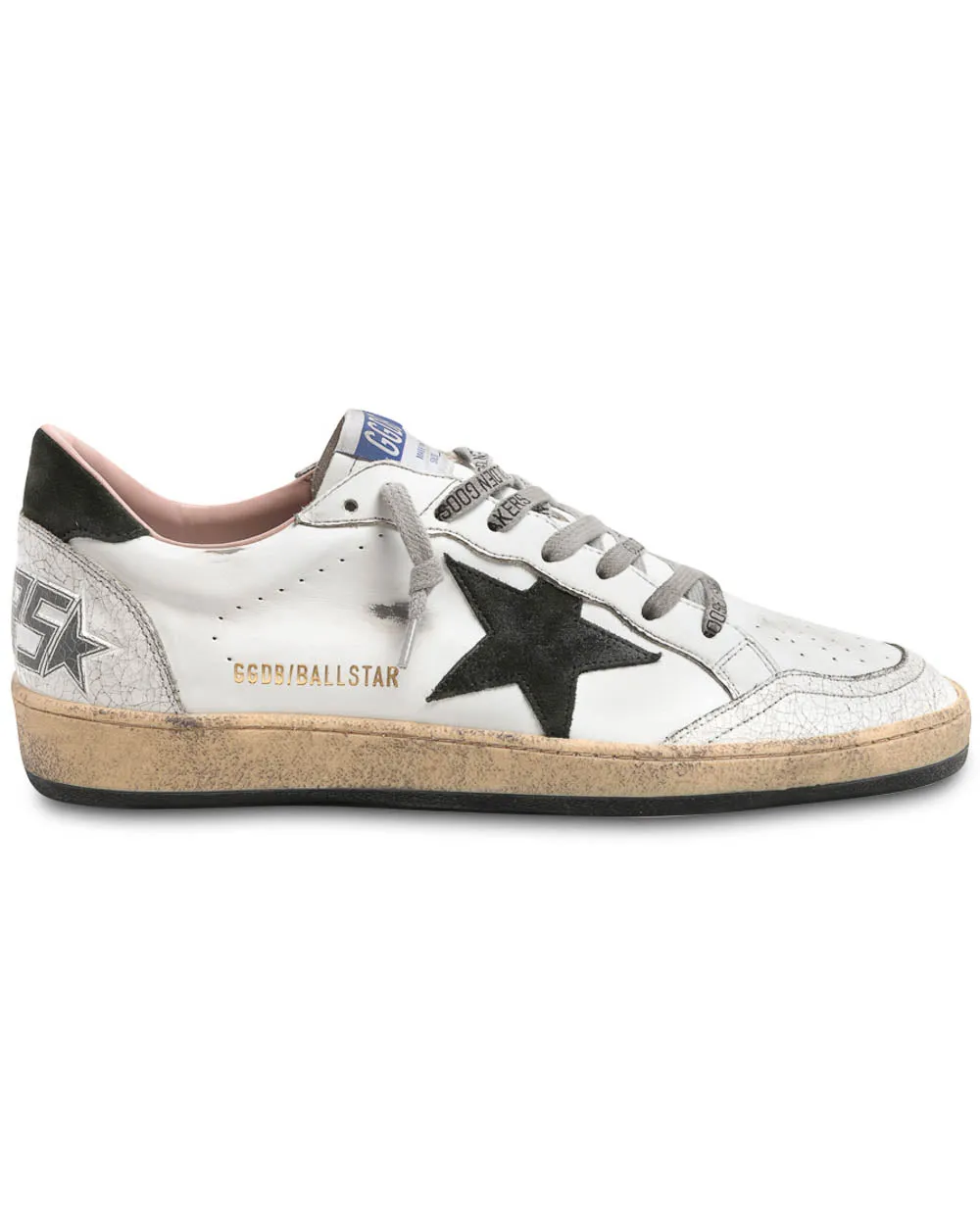 Ballstar Sneaker in White Military Green