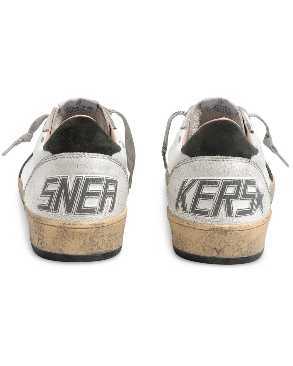 Ballstar Sneaker in White Military Green