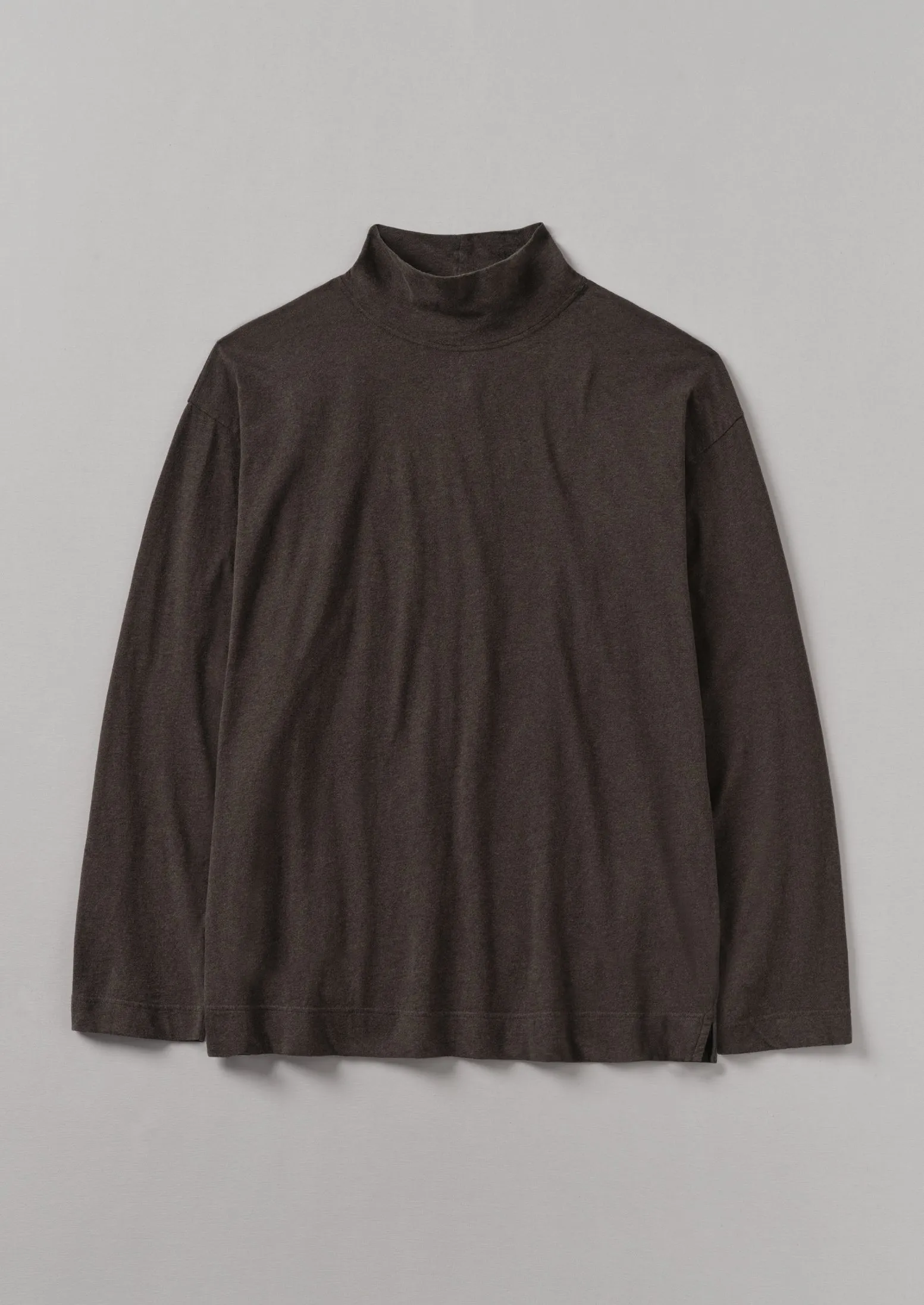 Brushed Cotton High Neck Lounge Top | Bark