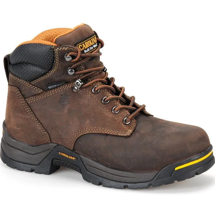 Carolina Men's Bruno Lo 6" Soft Toe Waterproof Insulated Work Boot -Brown- CA5021