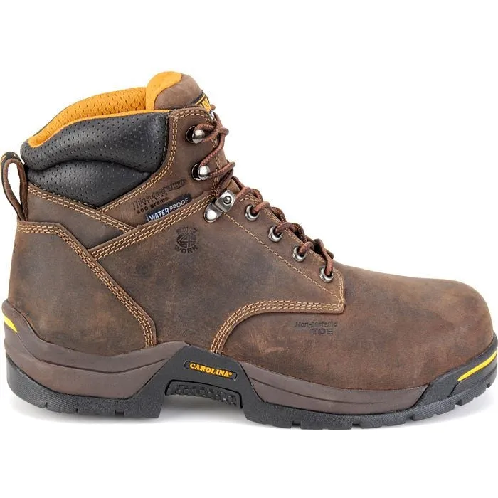 Carolina Men's Bruno Lo 6" Soft Toe Waterproof Insulated Work Boot -Brown- CA5021