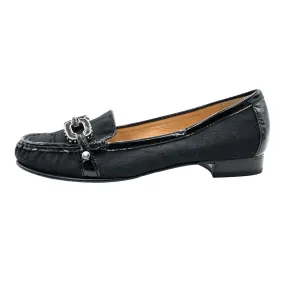 Coach Casual Loafers Fabric Black Colour For Women