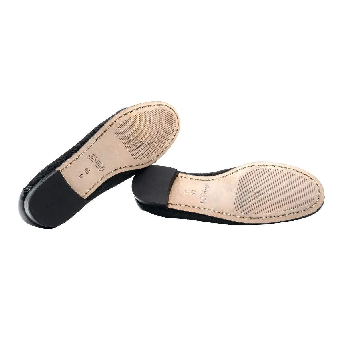 Coach Casual Loafers Fabric Black Colour For Women