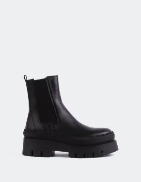 Delya Black Leather