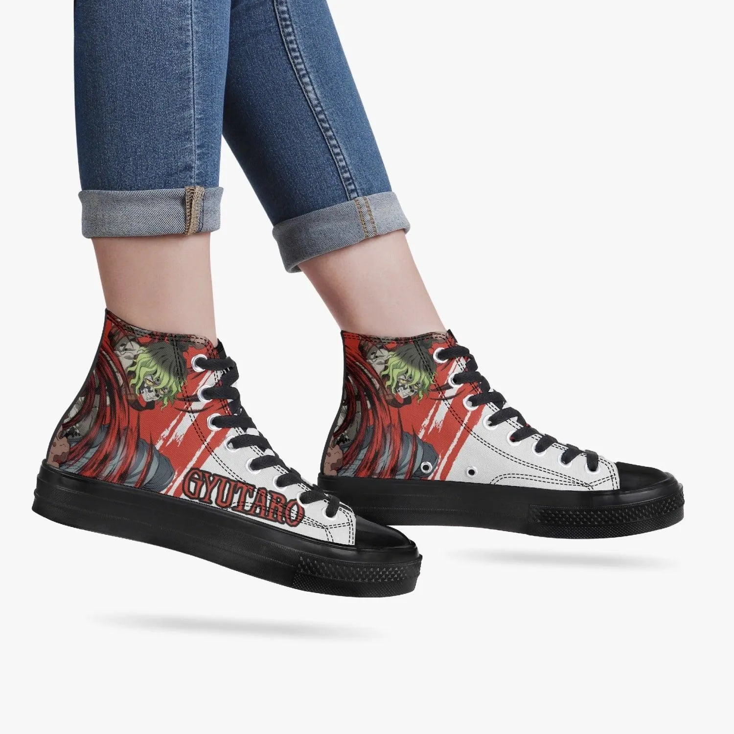 Demon Slayer Gyutaro A-Star High Anime Shoes
