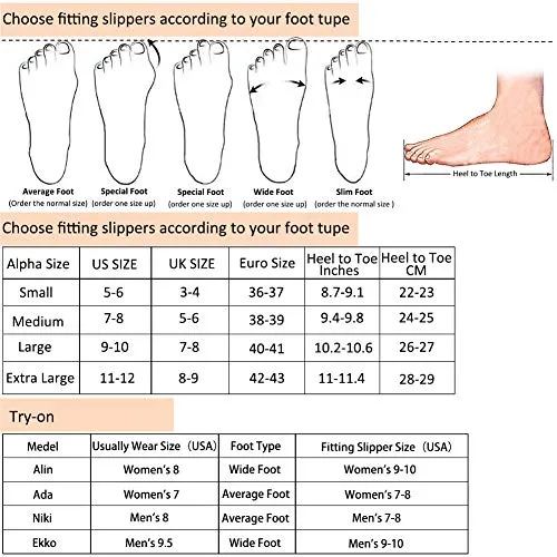 DL Women's Open Toe Cross Band Slippers, Memory Foam Slip on Home Slippers for Women with Indoor Outdoor Arch Support Rubber Sole, Navy, 9-10