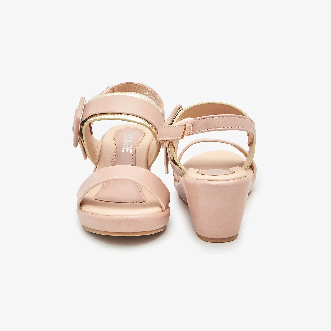 Double Strap Buckled Sandals