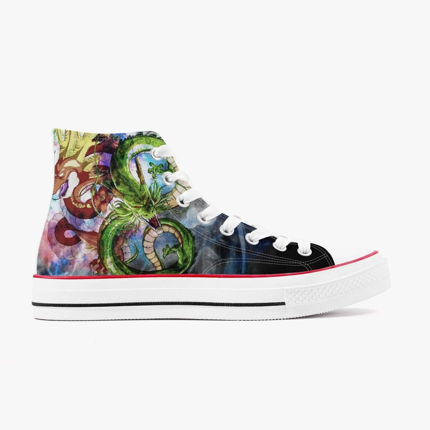 Dragonball Z Shenron A-Star High White Anime Shoes