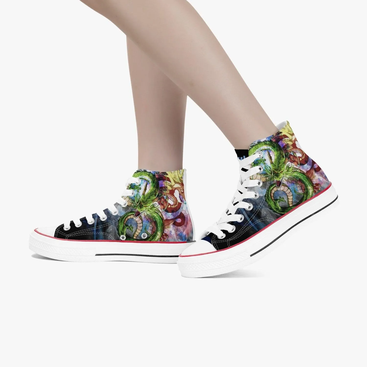 Dragonball Z Shenron A-Star High White Anime Shoes