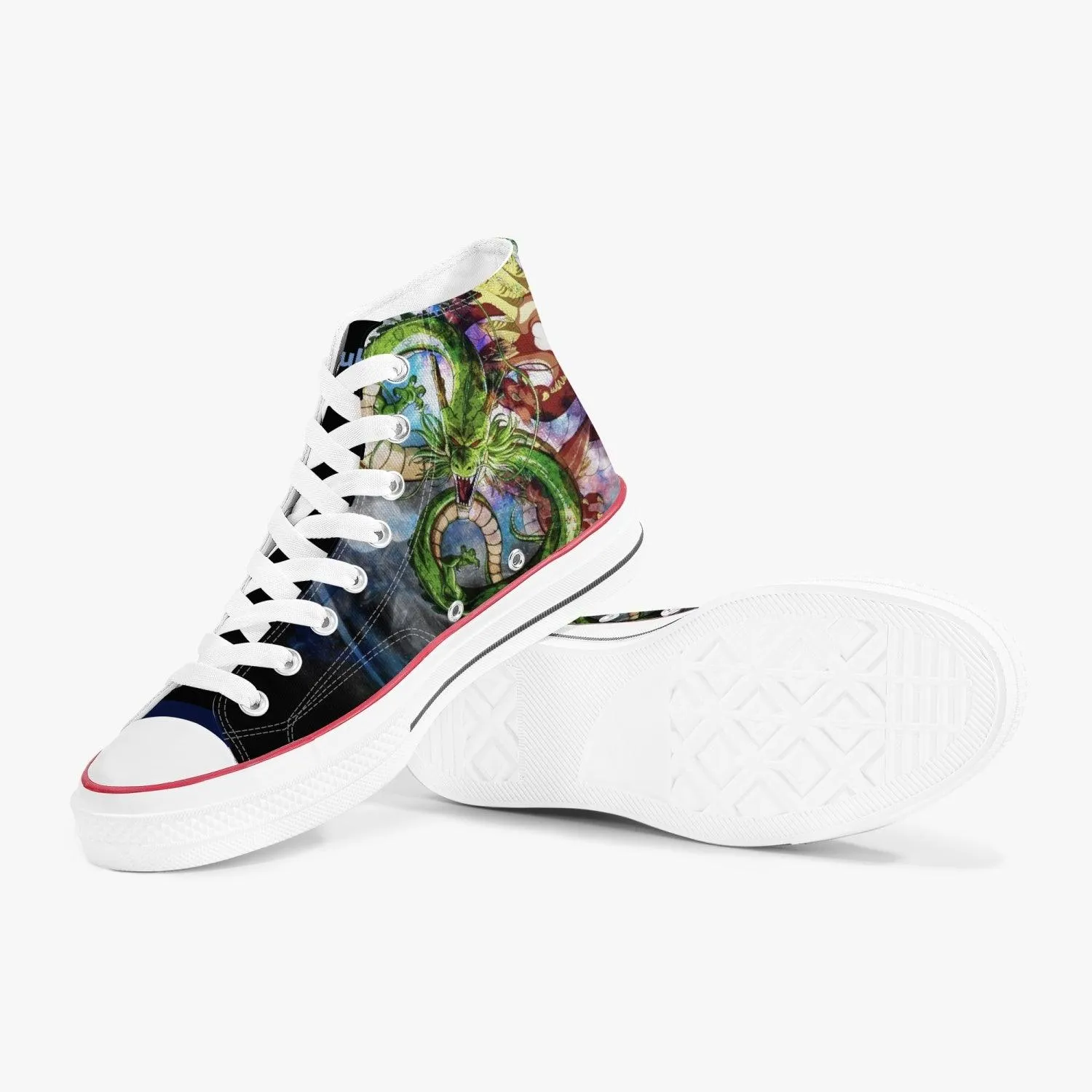 Dragonball Z Shenron A-Star High White Anime Shoes