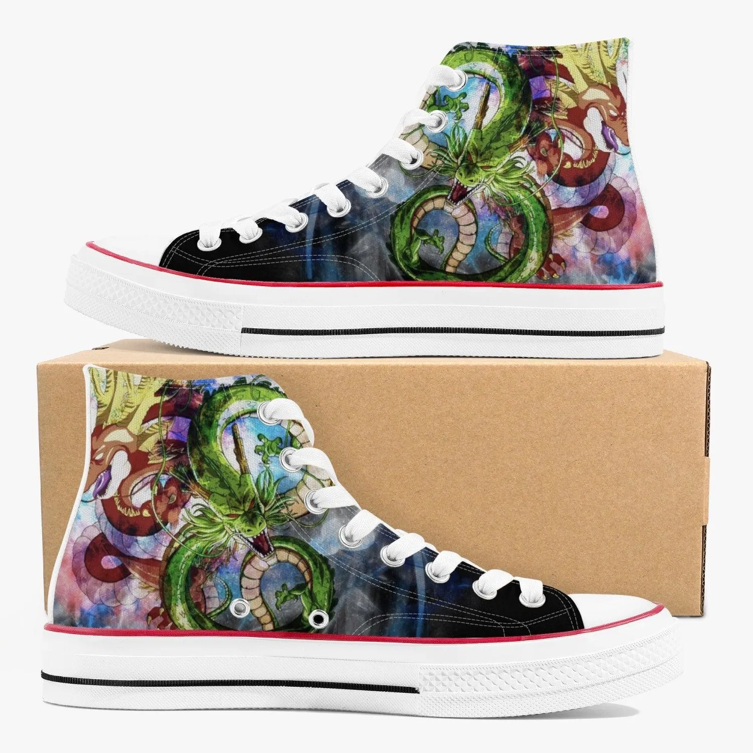 Dragonball Z Shenron A-Star High White Anime Shoes
