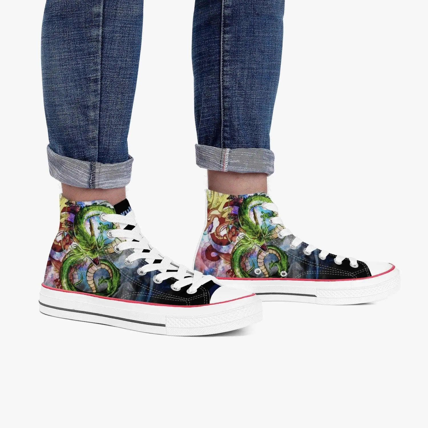Dragonball Z Shenron A-Star High White Anime Shoes