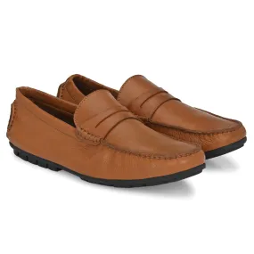 Egoss Casual Slip on Leather Loafers Shoes For Men