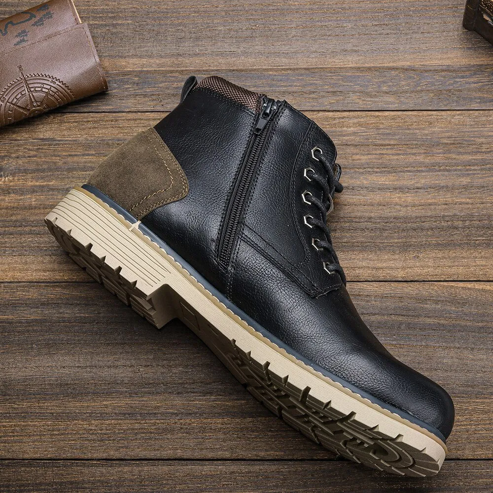 Handmade Retro Winter Boots w/Fur | Popular Male Apparel and Accessories