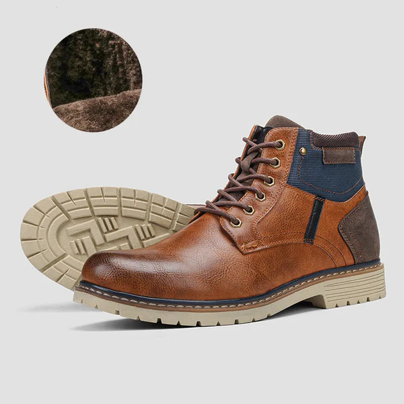 Handmade Retro Winter Boots w/Fur | Popular Male Apparel and Accessories