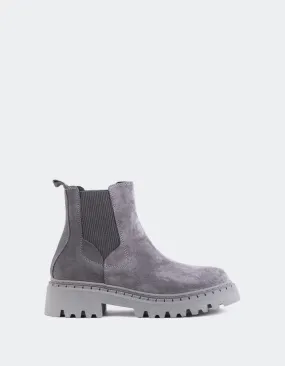 Hayes Grey Suede