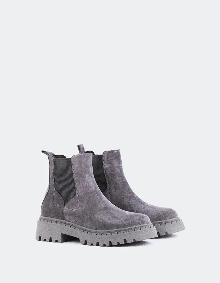 Hayes Grey Suede