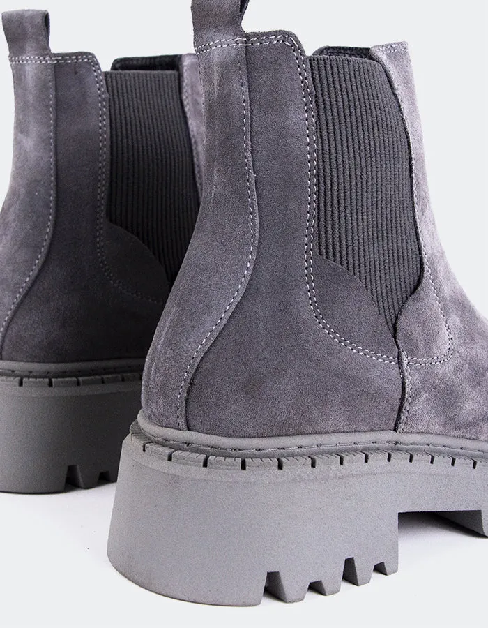 Hayes Grey Suede