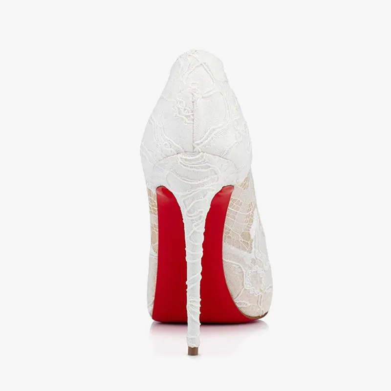 Ivory Lace Pump