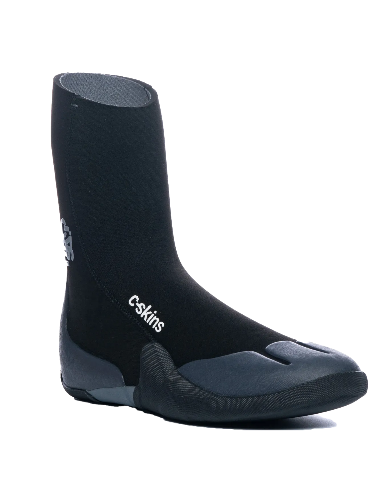 Legend 5mm Round Toe Wetsuit Boots in Black & Charcoal