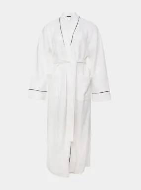 Luxury Suite Waffle Robe in White