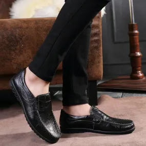 Men Casual Leather Moccasin Loafers Moccasins Shoes