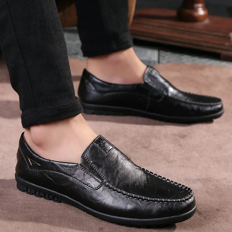 Men Casual Leather Moccasin Loafers Moccasins Shoes