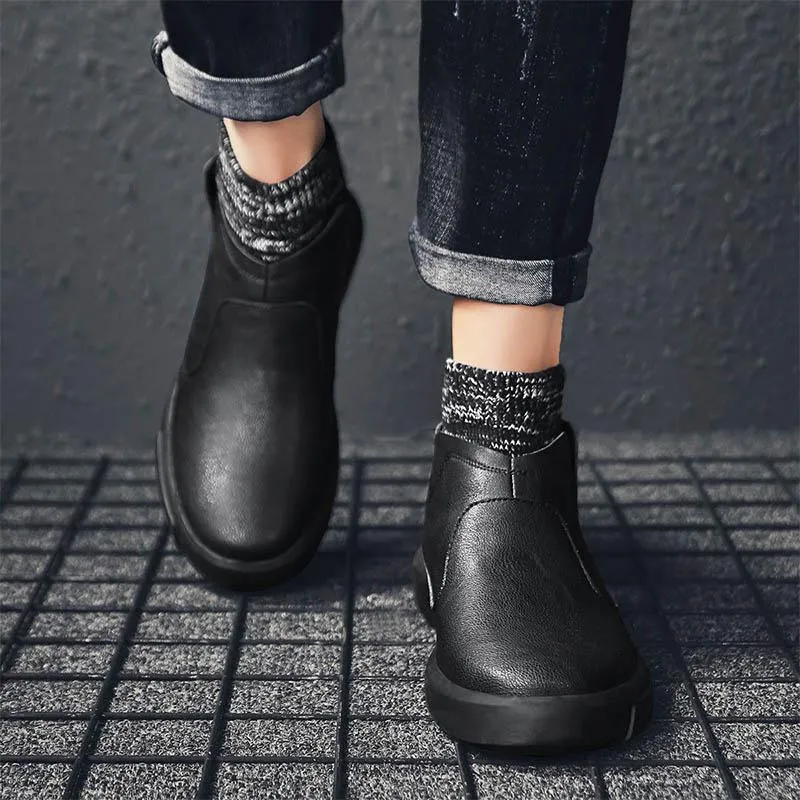 Men's Winter Warm Leather Boots