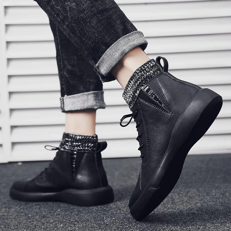 Men's Winter Warm Leather Boots