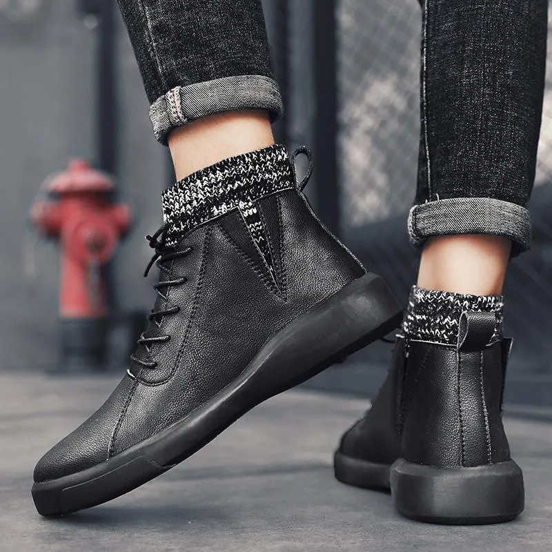 Men's Winter Warm Leather Boots