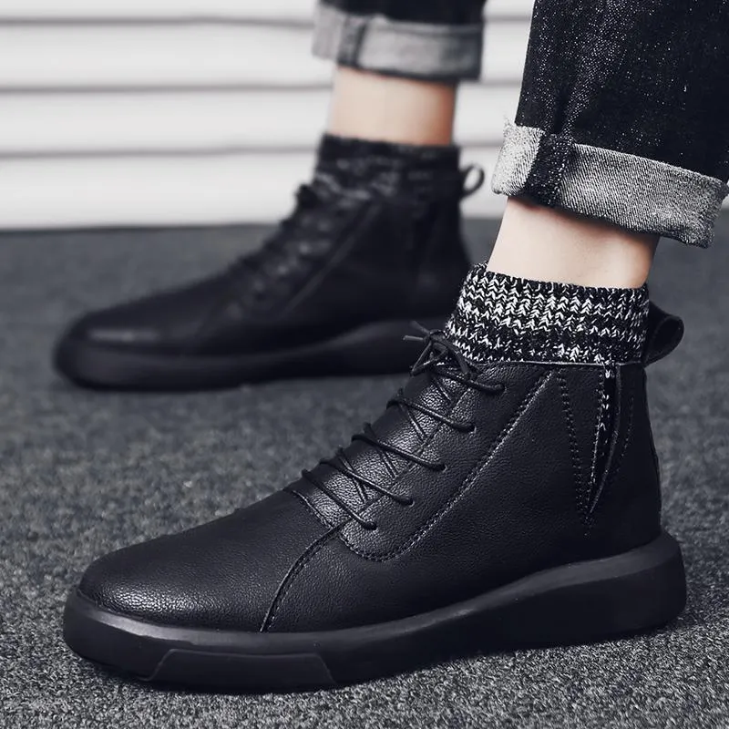 Men's Winter Warm Leather Boots