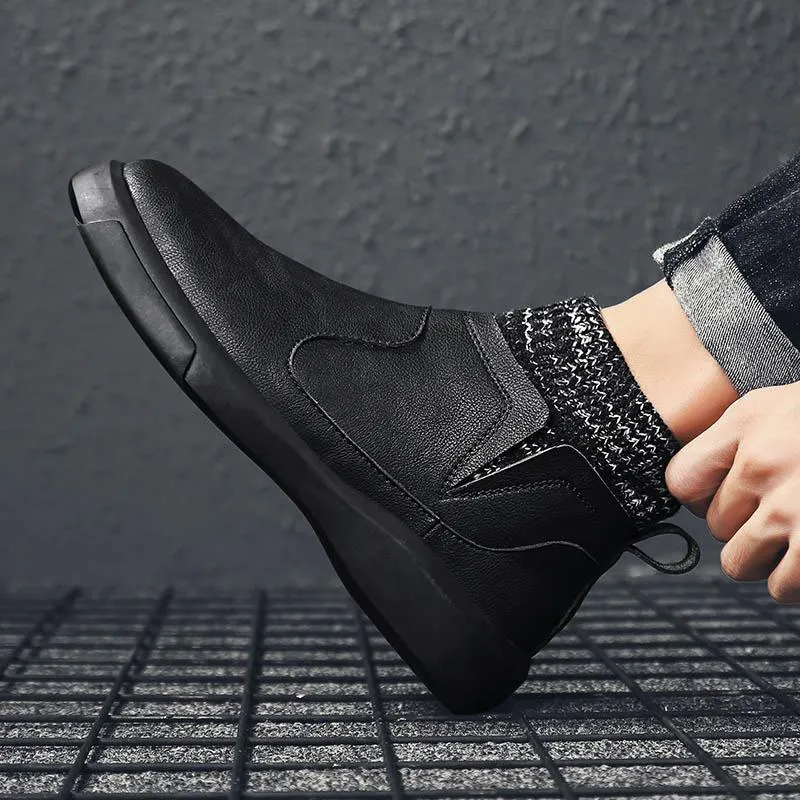 Men's Winter Warm Leather Boots