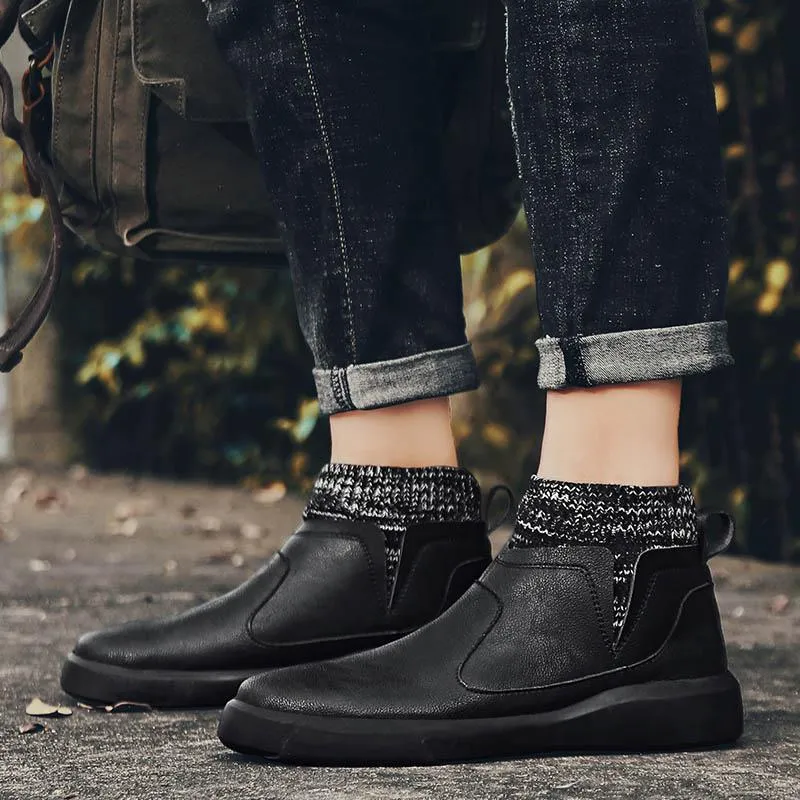 Men's Winter Warm Leather Boots