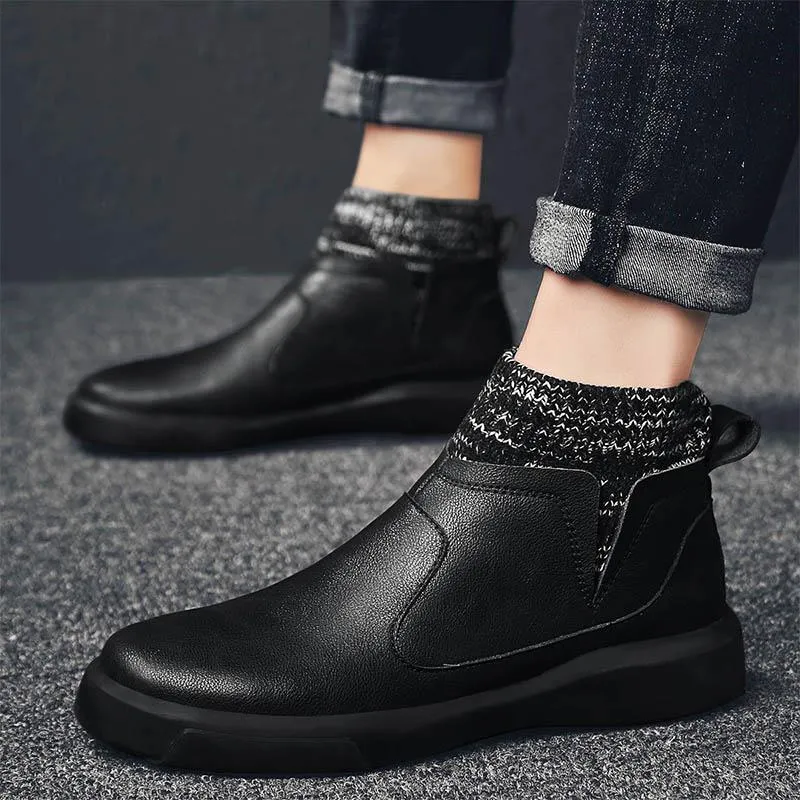 Men's Winter Warm Leather Boots