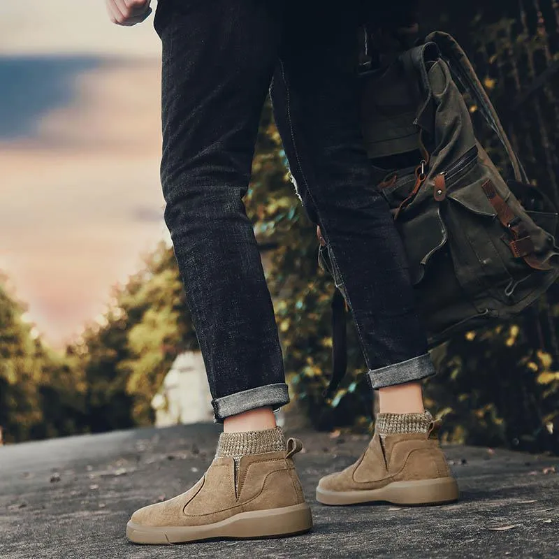 Men's Winter Warm Leather Boots