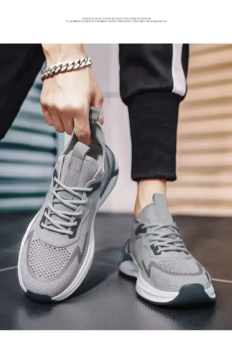 New Ultra-light Shoes Mens Running Shoes Sports Shoes Breathable Shock-absorbing Soft Sole Running Shoes Mens Casual Shoes