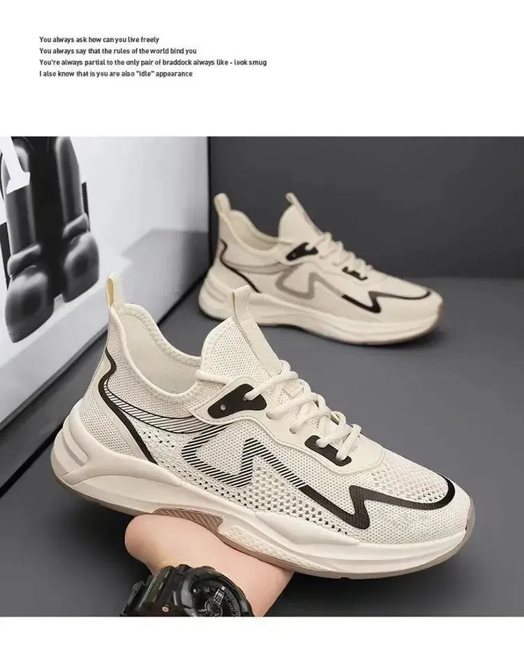 New Ultra-light Shoes Mens Running Shoes Sports Shoes Breathable Shock-absorbing Soft Sole Running Shoes Mens Casual Shoes