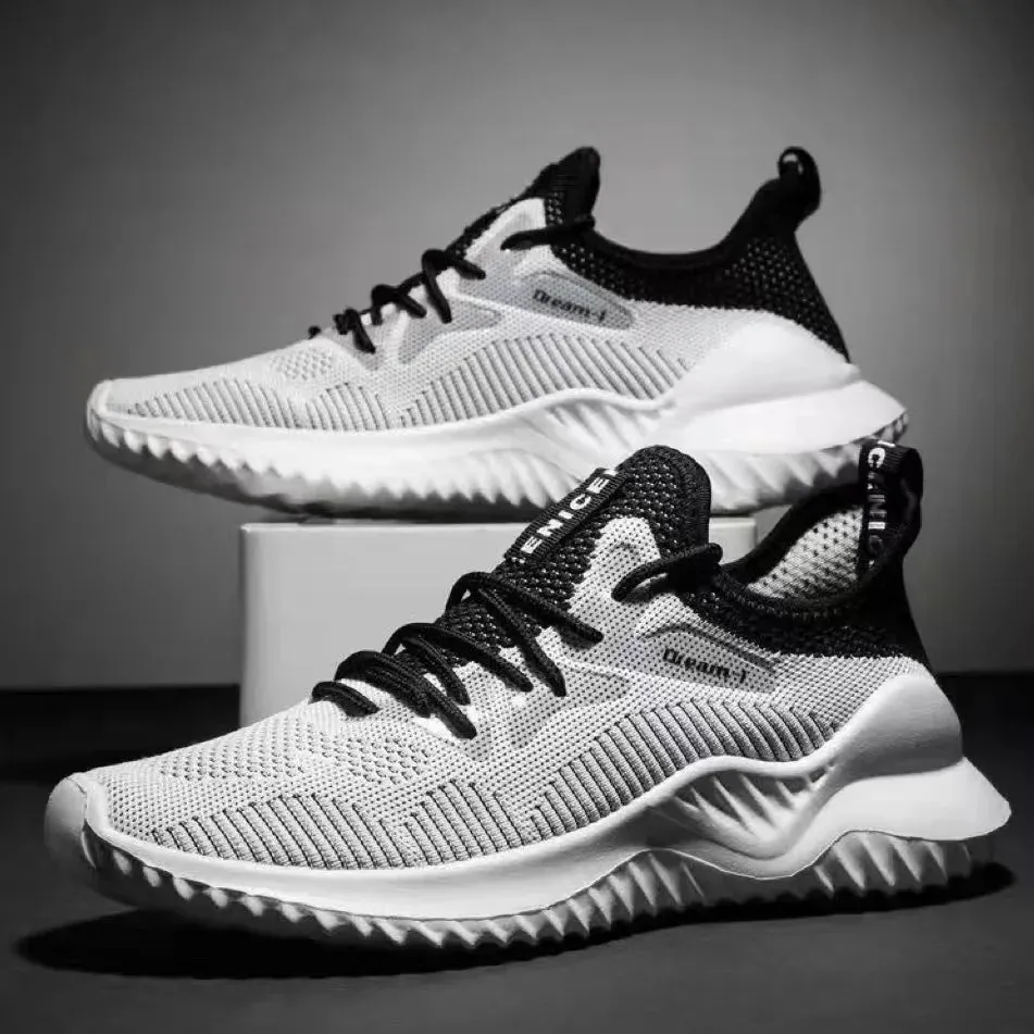 New Ultra-light Shoes Mens Running Shoes Sports Shoes Breathable Shock-absorbing Soft Sole Running Shoes Mens Casual Shoes