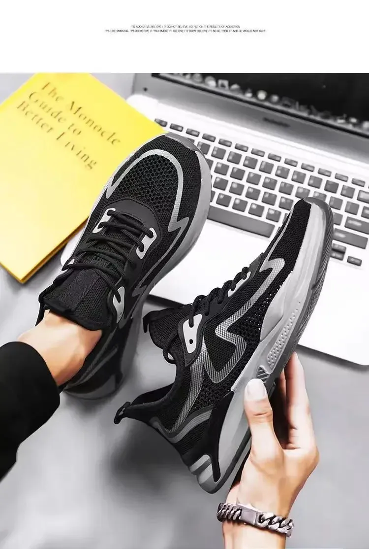 New Ultra-light Shoes Mens Running Shoes Sports Shoes Breathable Shock-absorbing Soft Sole Running Shoes Mens Casual Shoes